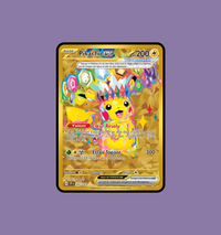 Carte dorée Pikachu EX - EV08 - Étincelles Déferlantes